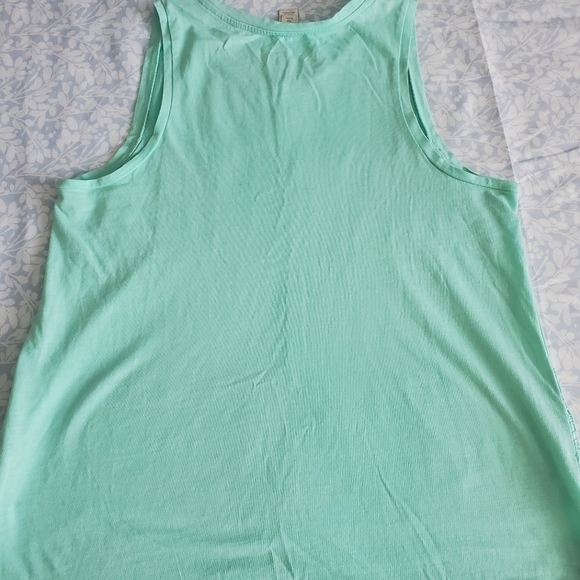 Bundle Only: J. CREW MINT GREEN LACE PANEL 100% COTTON TANK‎ TOP SIZE XS P - Picture 7 of 12